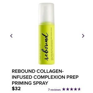 Complexion Prep Priming Spray, collagen infused